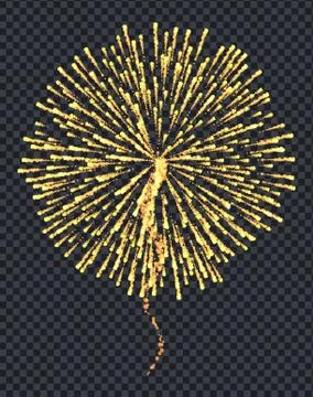 Firework Explosive Burst Flare Decorative Glowing Stock Illustration