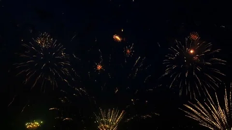Firework festival show Stock Footage 77421238