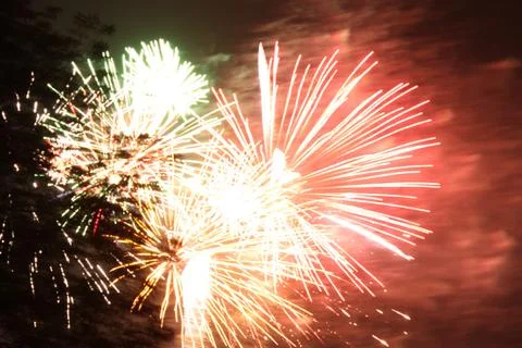 Firework Finale 3 Stock Photos