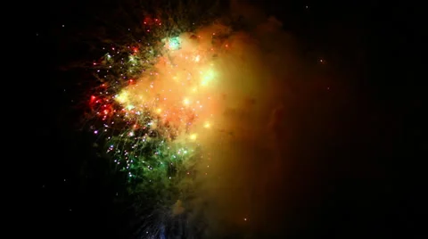 Firework Finale Stock Footage 25396359