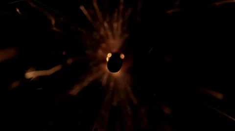 Firework fire burning in macro shot Stock Footage 36438230