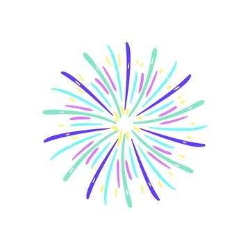 Firework firework cartoon vector illustration Stockillustratie