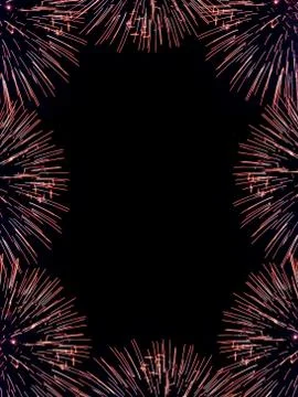 Firework flares frame Stock-Illustration