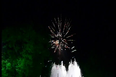 Firework &amp; fountain Stock-Footage 754031