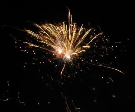 Firework in full explosion 1 Stock Photos