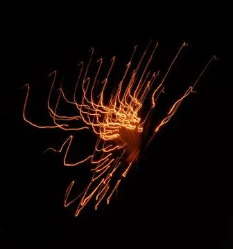 Firework in full explosion 14 스톡 사진