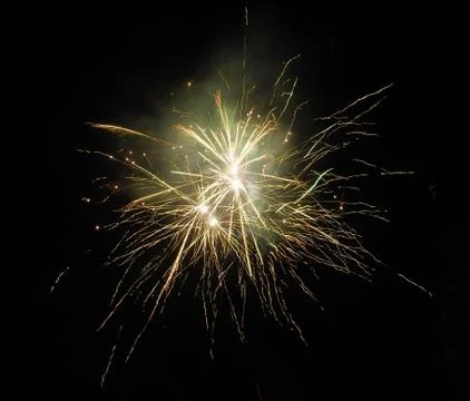 Firework in full explosion 3 스톡 사진