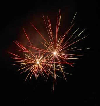 Firework in full explosion 5 Stock Photos