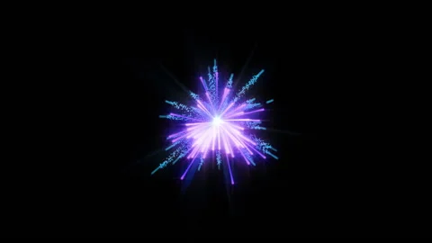 Firework glow particle explosion animation Video stock 148843470