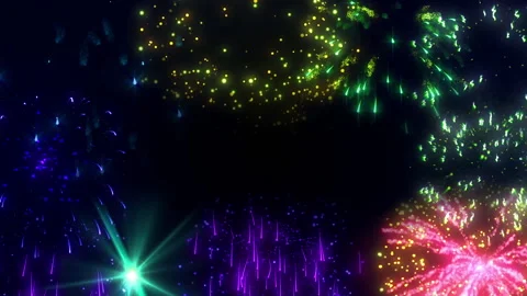 Firework glow particle explosion animation Vídeos de archivo 148844531