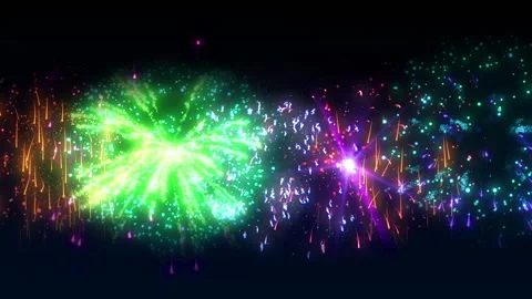 Firework glow particle explosion animation 库存影片 148844543