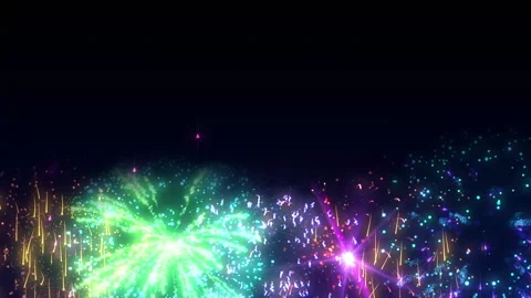 Firework glow particle explosion animation 库存影片 148845245