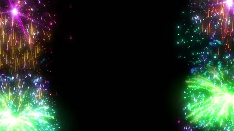 Firework glow particle explosion animation Stock Footage 148845320