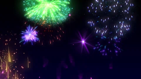 Firework glow particle explosion animation Видео 148846127