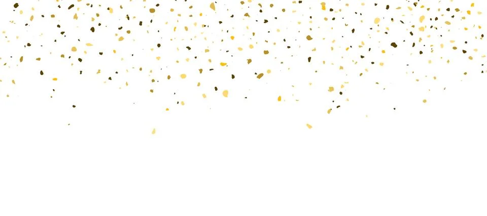 Firework golden confetti pattern background gradient. Vector gold glitter イラスト素材