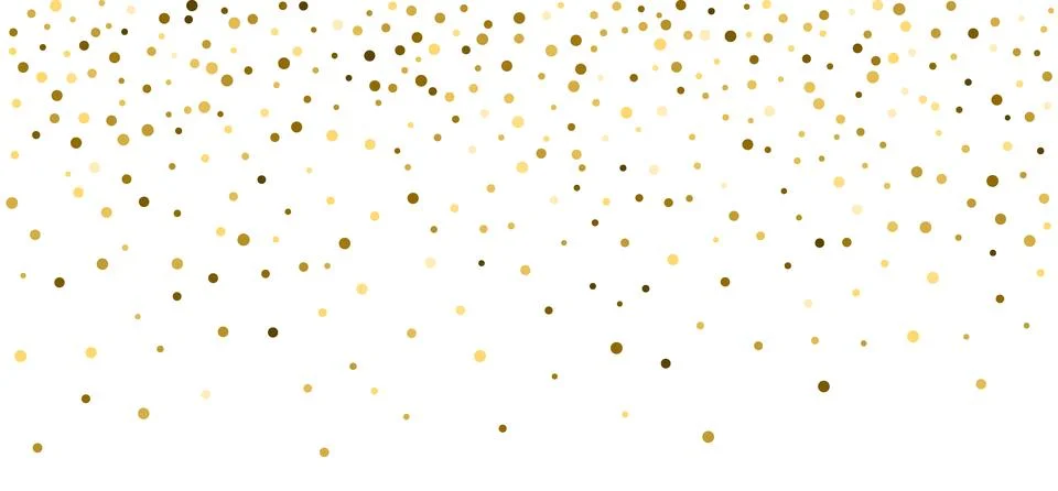 Firework golden confetti pattern background gradient. Vector gold glitter イラスト素材