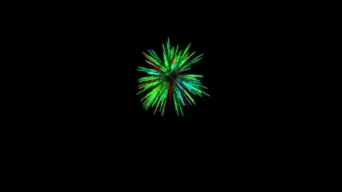 Firework green to orange Stock Footage 83278547