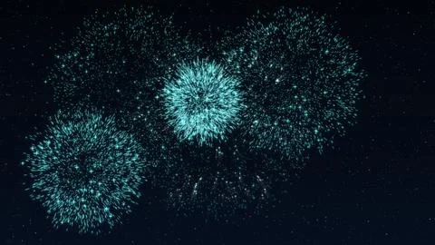 Firework Happy Holidays Greating 스톡 일러스트