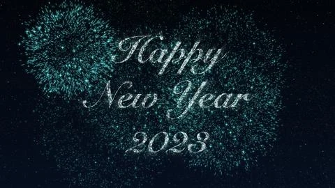 Firework Happy Holidays Greating 스톡 일러스트