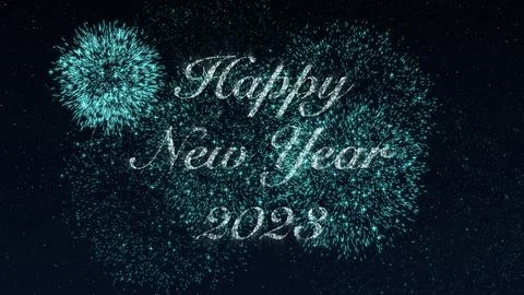 Firework Happy Holidays Greating Stock Illustration