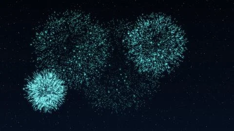 Firework Happy Holidays Greating Stock Illustration