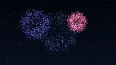 Firework Happy Holidays Greating Stock Illustration