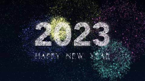 Firework Happy Holidays Greating Stock Illustration