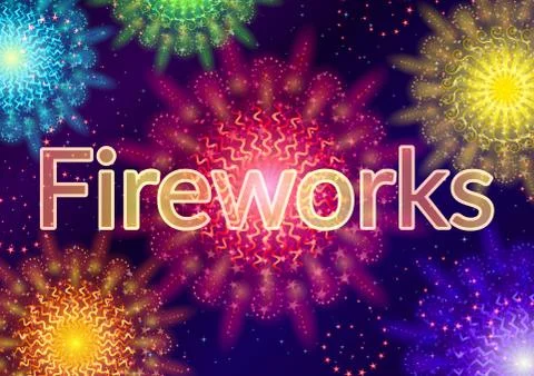 Firework, Holiday Background Stock Illustration