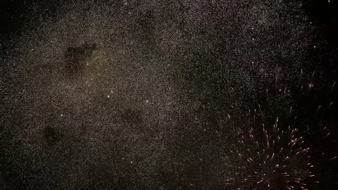 Firework in the holiday Stock Footage 72640500