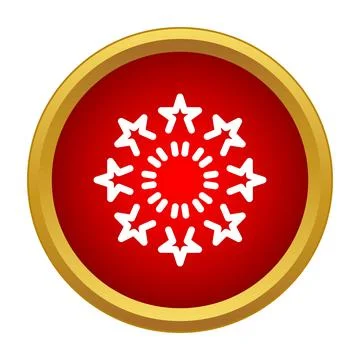 Firework icon celebrating festive holiday event explosion Illustrazione stock