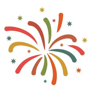 Firework icon flat vector. Event carnival Illustrazione stock