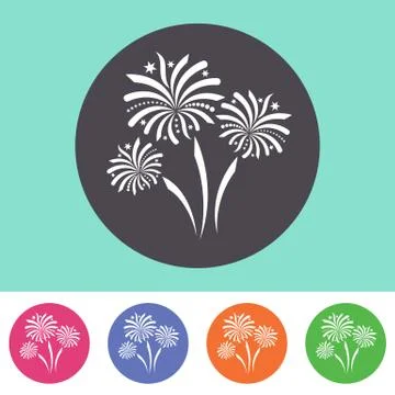 Firework icon Stockillustratie