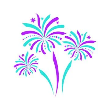 Firework icon Illustrazione stock