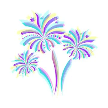 Firework icon Illustrazione stock