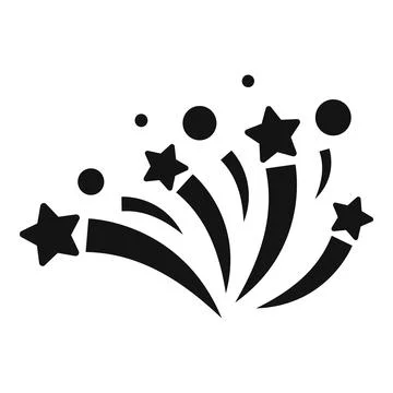 Firework icon simple vector. Carnival event Illustrazione stock
