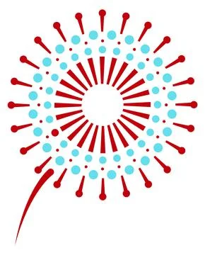 Firework icon. Sky light color explosion symbol Stock Illustration