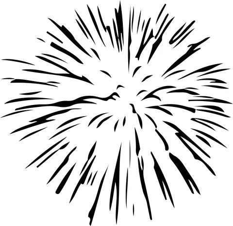 Firework icon on white background 스톡 일러스트