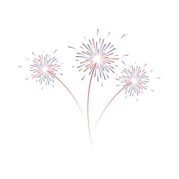 Firework illustration design Illustrazione stock