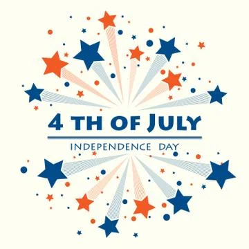 Firework independence day Stock Illustration