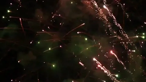 Firework Intro Video stock 181692282