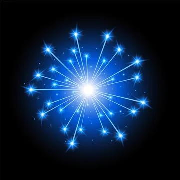 Firework lights Stock Illustration