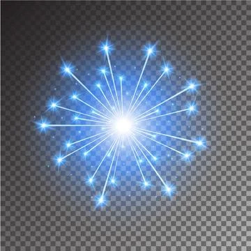 Firework lights Stock Illustration