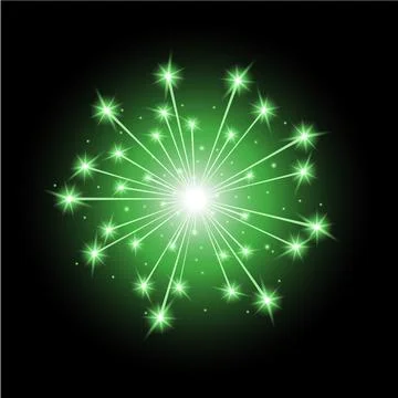 Firework lights Stock Illustration