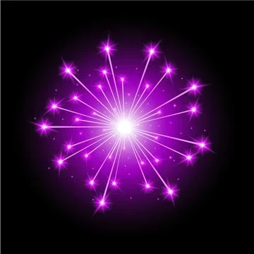 Firework lights Stock Illustration