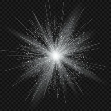 Firework lines with particle star dust Stock Illustration