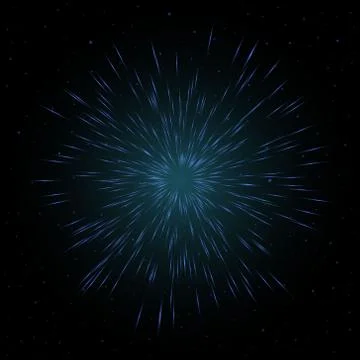 Firework lines with particle star dust Stock Illustration