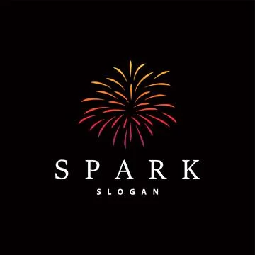 Firework Logo, Modern Abstract Design Simple Colorful Spark, Vector Templat.. イラスト素材