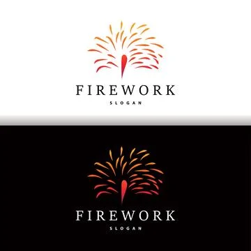 Firework Logo, Modern Abstract Design Simple Colorful Spark, Vector Templat.. イラスト素材