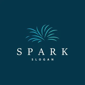Firework Logo, Modern Abstract Design Simple Colorful Spark, Vector Templat.. イラスト素材