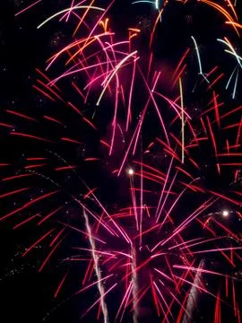 Firework Long Exposure Close Up Stock Photos